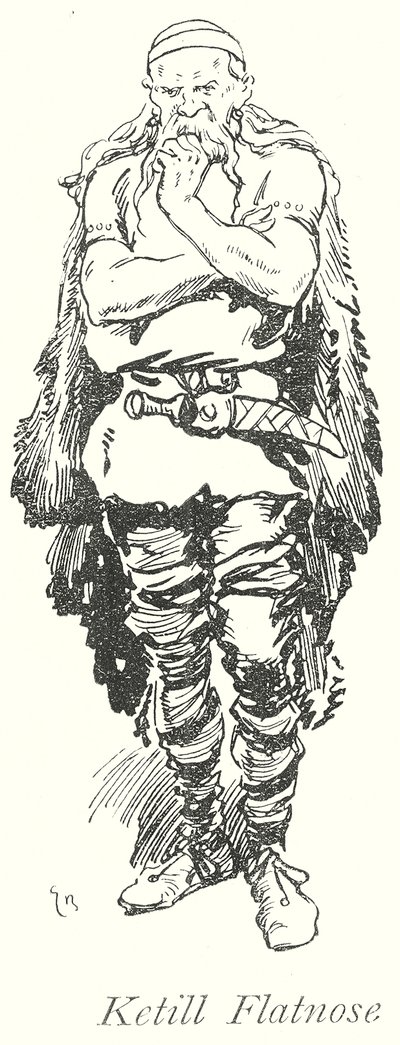 Ketill Flatnose (litografia) autorstwa Gordon Frederick (after) Browne