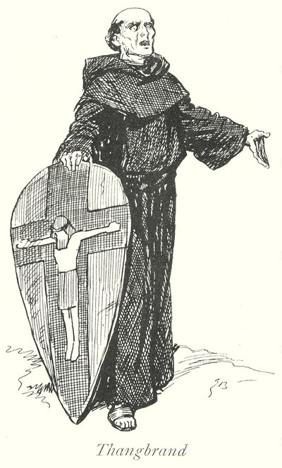 Thangbrand (litografia) autorstwa Gordon Frederick (after) Browne