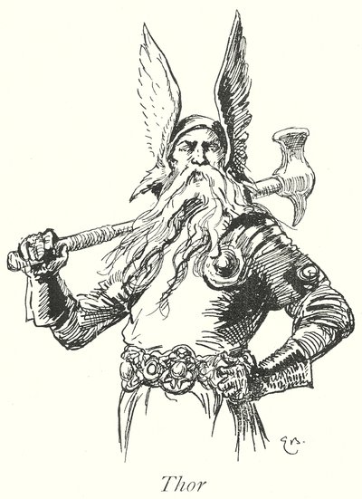 Thor (litografia) autorstwa Gordon Frederick (after) Browne