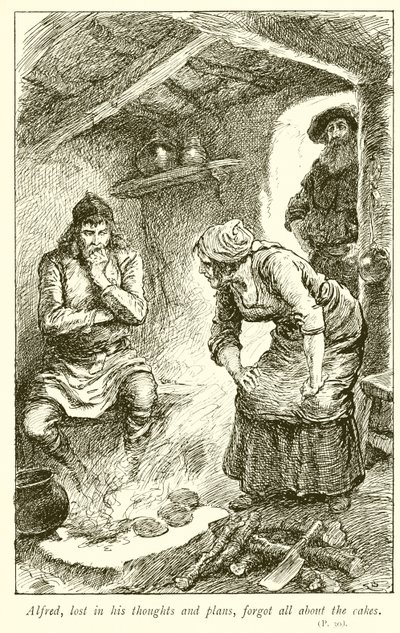 Alfred palący ciasta autorstwa Gordon Frederick Browne