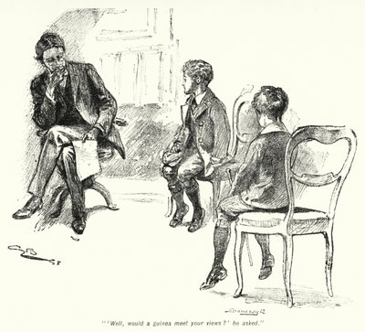 Ilustracja do Historii Poszukiwaczy Skarbów autorstwa E Nesbita (lito) autorstwa Gordon Frederick Browne