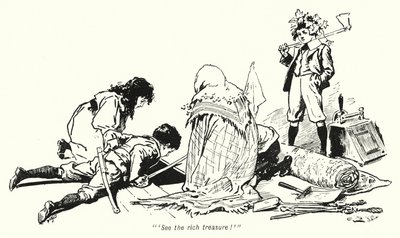 Ilustracja do Historii Poszukiwaczy Skarbów autorstwa E Nesbita (lito) autorstwa Gordon Frederick Browne