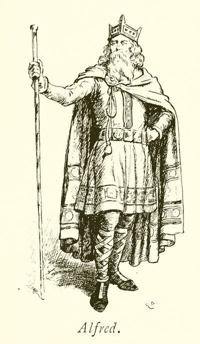 Król Alfred Wielki autorstwa Gordon Frederick Browne