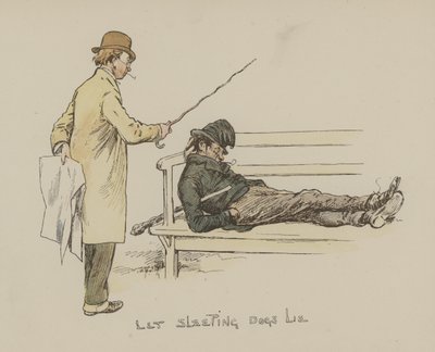 Niech śpiące psy leżą autorstwa Gordon Frederick Browne