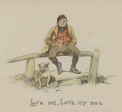 Kochaj mnie kochaj mojego psa autorstwa Gordon Frederick Browne