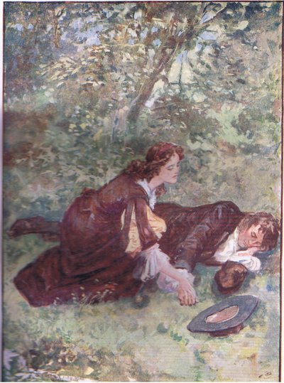 „Mistrzu Ridd, czy jesteś szalony?”, z publikacji Lorna Doone przez W & R Chambers Ltd, 1921 autorstwa Gordon Frederick Browne