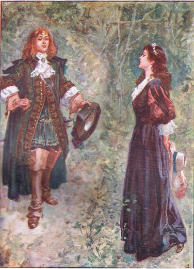 „Czy teraz jestem kuzynem, który ci się podoba?”, z publikacji Lorna Doone przez W & R Chambers Ltd, 1921 autorstwa Gordon Frederick Browne