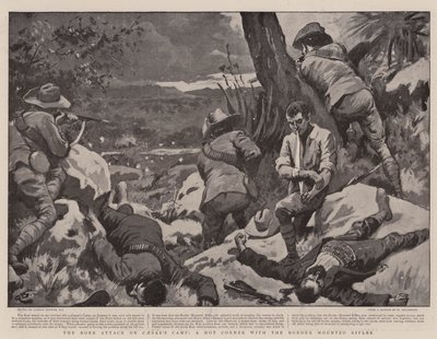 Atak Burów na Obóz Cezara, gorący zakątek z karabinami na pograniczu autorstwa Gordon Frederick Browne