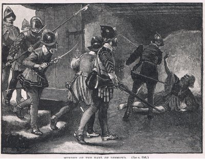 Morderstwo hrabiego Desmond 1575 autorstwa Gordon Frederick Browne