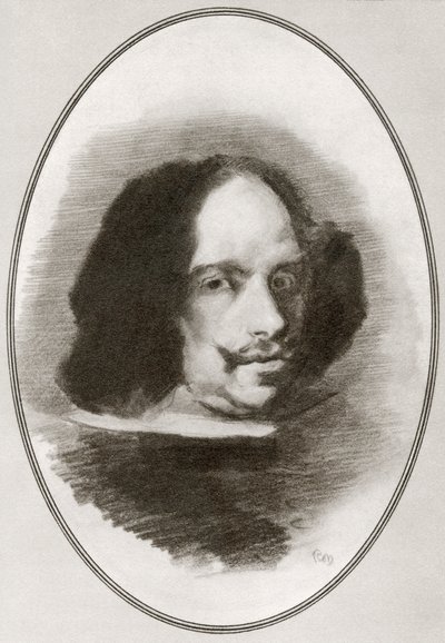 Diego Rodriguez de Silva y Velazquez, z Żywych biografii wielkich malarzy autorstwa Gordon Ross