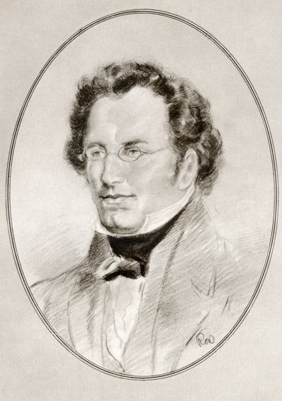Franz Peter Schubert, z Żywych biografii wielkich kompozytorów autorstwa Gordon Ross
