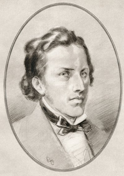 Fryderyk Francois Chopin, z Żywych biografii wielkich kompozytorów autorstwa Gordon Ross