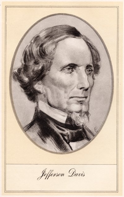 Jefferson Davis, amerykański żołnierz i polityk, początek XX wieku autorstwa Gordon Ross