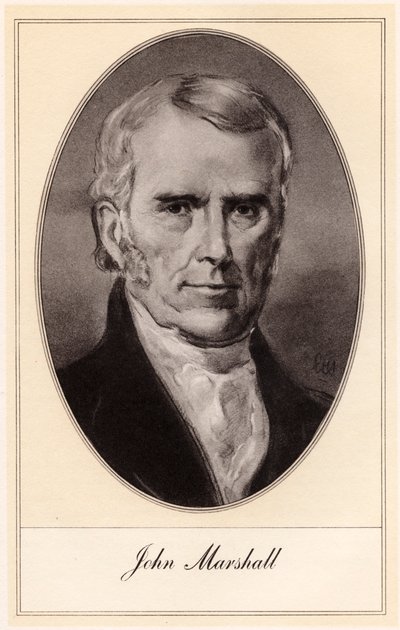 John Marshall, amerykański mąż stanu i prawnik, początek XX wieku. autorstwa Gordon Ross