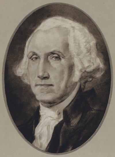 Portrety amerykańskich mężów stanu: George Washington (lito) autorstwa Gordon Ross