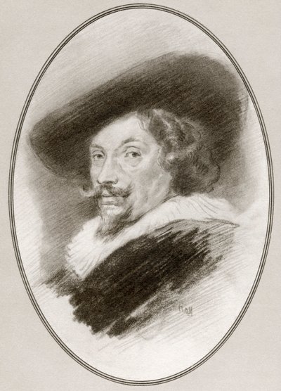 Sir Peter Paul Rubens, z Żywych biografii wielkich malarzy autorstwa Gordon Ross