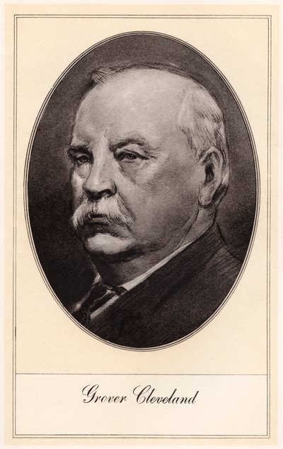 Stephen Grover Cleveland, 22 i 24 prezydent Stanów Zjednoczonych, początek XX wieku. autorstwa Gordon Ross