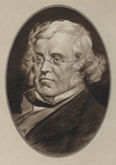 William Makepeace Thackeray (lito) autorstwa Gordon Ross