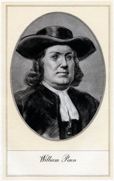 William Penn, założyciel Pensylwanii, początek XX wieku. autorstwa Gordon Ross