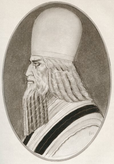 Zoroaster, aka Zarathustra, Zarathushtra Spitama lub Ashu Zarathushtra, z Żywych biografii przywódców religijnych autorstwa Gordon Ross