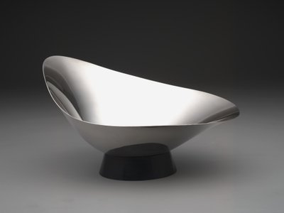 Nowoczesna miska "Dekorator", ok.1959 (srebro i plastik) autorstwa Gorham Manufacturing Company