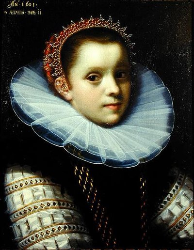 Portret młodej dziewczyny noszącej kryzę autorstwa Gortzius Geldorp