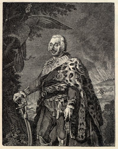 Generał Hans Joachim von Zieten 1699-1786. autorstwa Gottfried Daniel Berger
