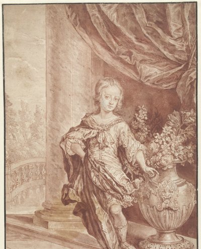 Portret nieznanego młodzieńca w wyimaginowanym kostiumie rzymskim autorstwa Gottfried Kneller