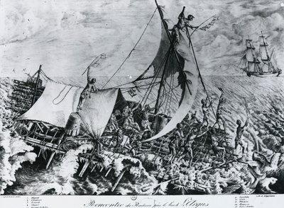 Wrak Fregaty Medusa (2 lipca) autorstwa Gottfried or Godefroy Engelmann