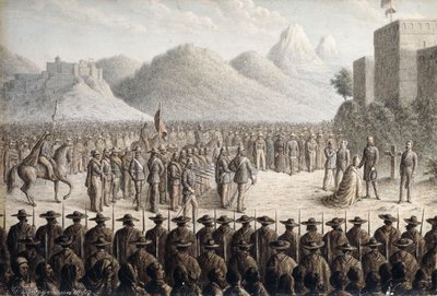Egzekucja cesarza Maksymiliana, 1867 autorstwa Gottlob Jungman