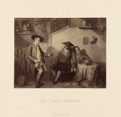 "The Three Drinkers" autorstwa L. Somersa autorstwa Goupil and Cie.