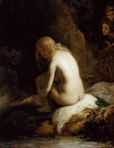 Zuzanna i Starsi autorstwa Govaert Flinck
