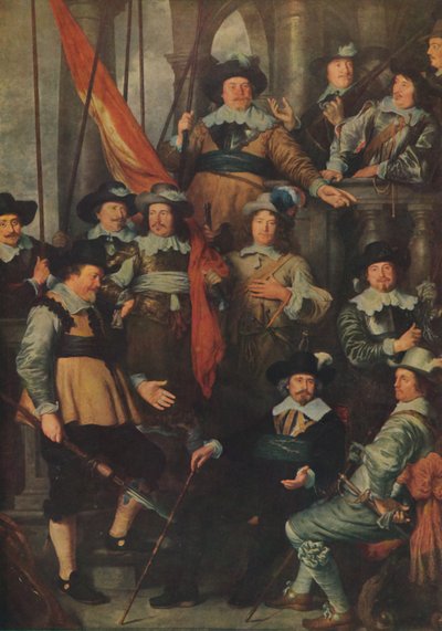 Kompania Gwardii Obywatelskiej Amsterdamu... 1645, 1914. autorstwa Govaert Flinck