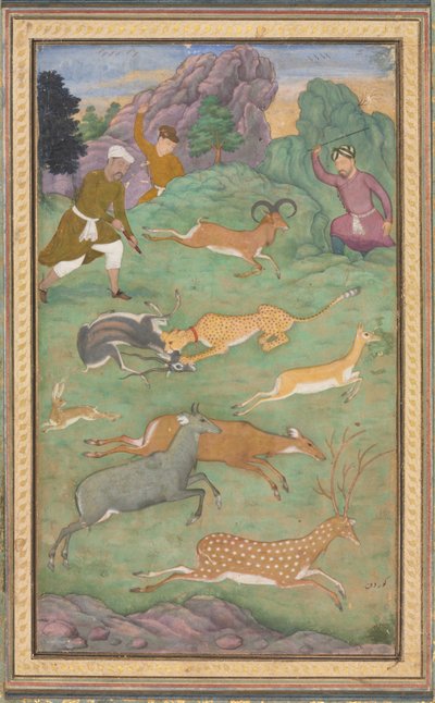 Polowanie na antylopy i jelenie autorstwa Govardhan
