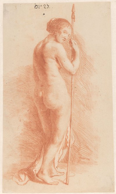 Stojąca kobieta z włócznią autorstwa Govert Flinck (attributed to)