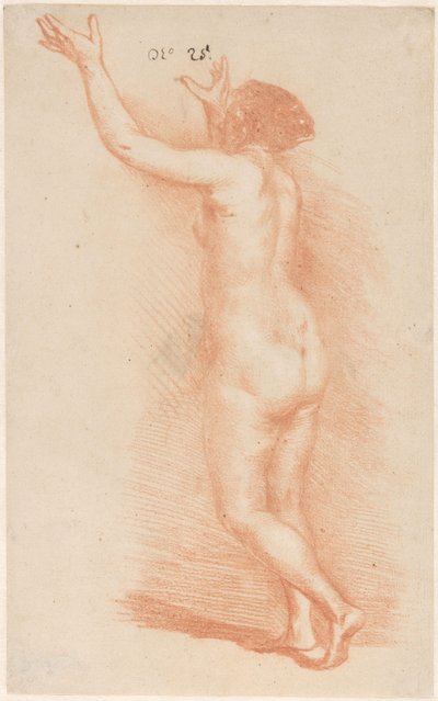 Stojąca kobieta z uniesionymi ramionami autorstwa Govert Flinck (attributed to)