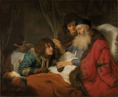 Izaak błogosławi Jakuba autorstwa Govert Flinck