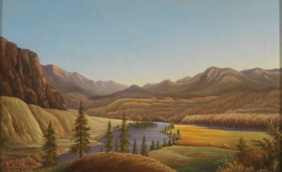 Widok na jezioro Okanagan, Kolumbia Brytyjska autorstwa Grafton Tyler Brown
