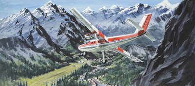 De Havilland Twin Otter (gwasz na papierze) autorstwa Graham Coton