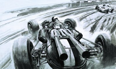 Żaden Brytyjczyk nie wygrał wyścigu Indianapolis 500 do czasu Jima Clarka w jego Fordzie Lotus. autorstwa Graham Coton