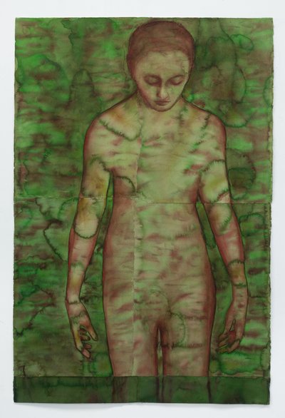 Green Screen, 2025 (akwarela na łukach) autorstwa Graham Dean