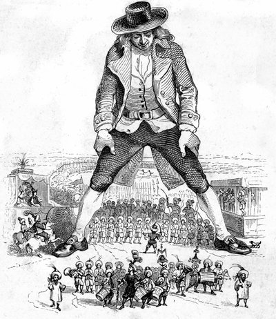 Illustration für Gullivers Reisen von Jonathan Swift von Grandville (1803-47)