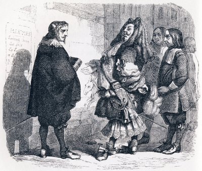Przewaga nauki - Bajki La Fontaine autorstwa Grandville