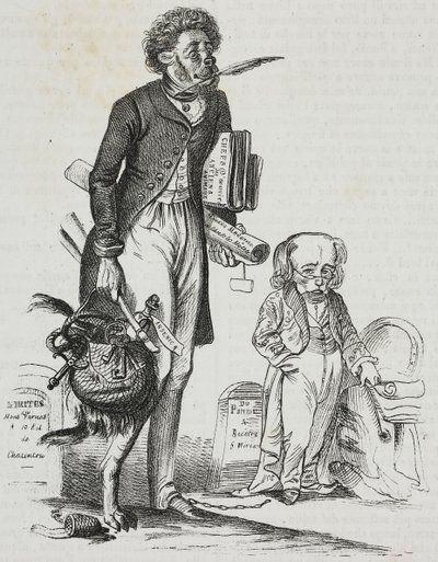 Po co zabierać pysk zwierzętom?, karykatura Jean-Jacques Grandville (1803-1847), litografia Gaetano Riccio z Poliorama Pittoresco, nr 38, 30 kwietnia autorstwa Grandville