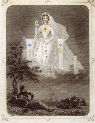 Gwiazdy: Kobieta reprezentująca „”La belle étoile”” – autorstwa Grandville autorstwa Grandville