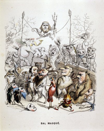 Zamaskowana kula zwierząt - autorstwa Grandville autorstwa Grandville