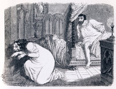 Cipka zamieniła się w kobietę (La chatte metamorphose en femme) - Fables La Fontaine autorstwa Grandville