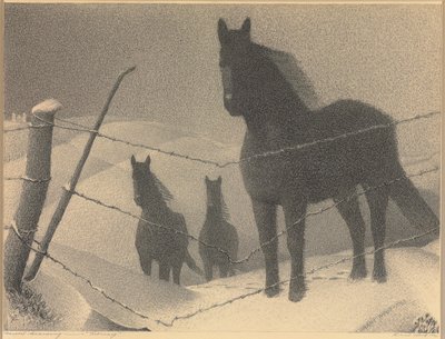 Studium „luty”, 1940 autorstwa Grant Wood
