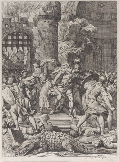 Zdobycie Aleksandrii, 1672-78. autorstwa Gérard Audran