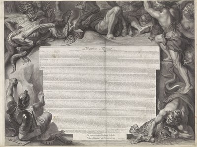 Alegoryczny portret konny Ludwika XIV, króla Francji autorstwa Gérard Edelinck